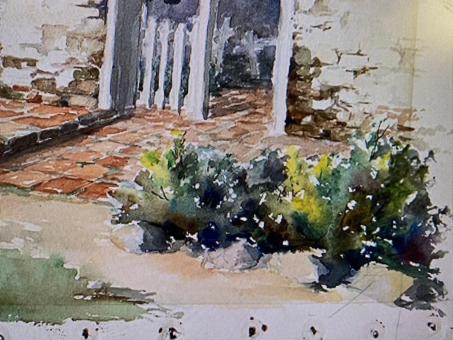 Rancho Monterey Two 20th Century Watercolor Paintings by American Artist, Willet Sudds Foster For Sale