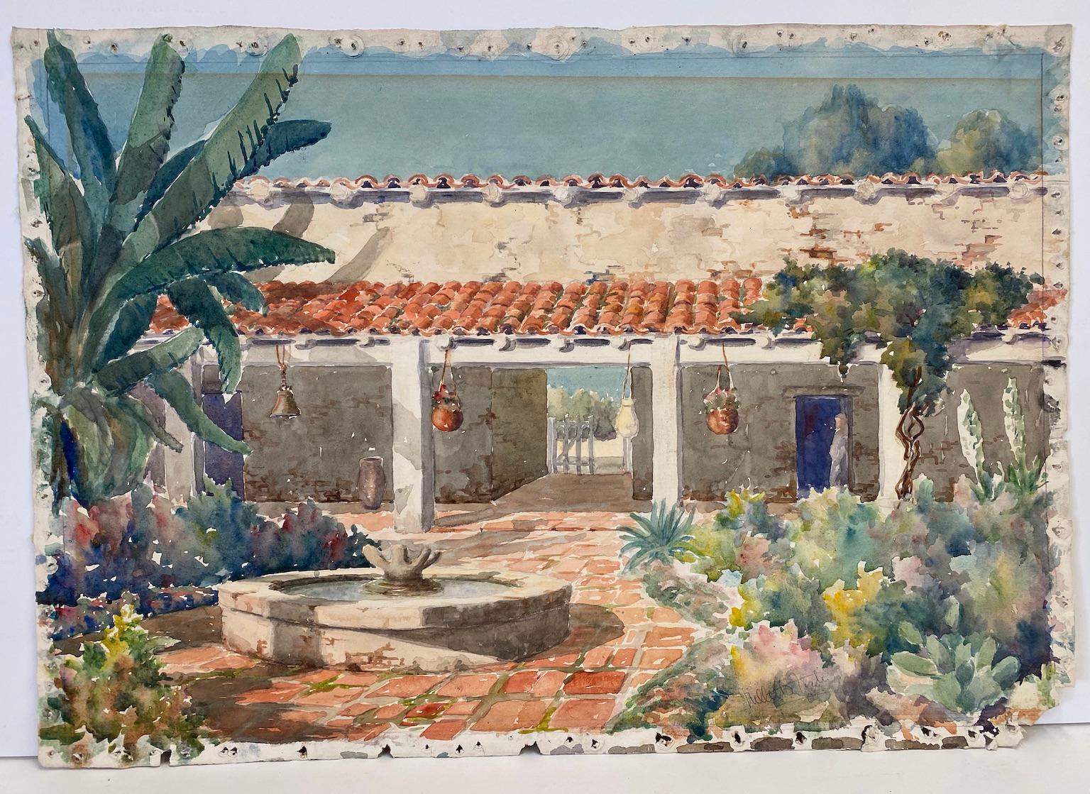 Two 20th Century Watercolor Paintings by American Artist, Willet Sudds Foster For Sale 1