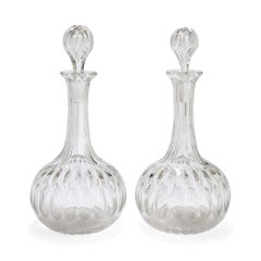 Two 20th Century English Glass Decanters