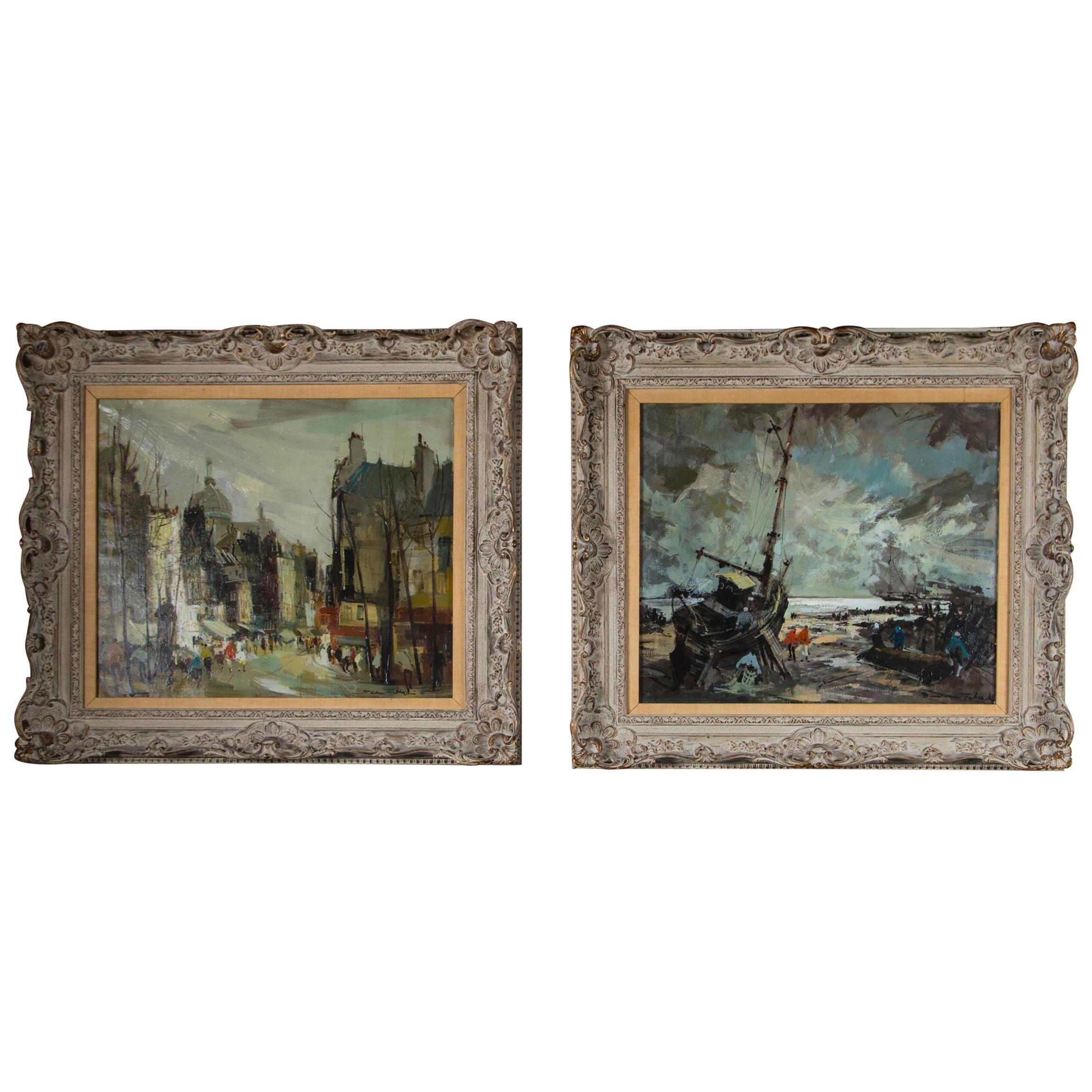 Two 20th Century French Paintings For Sale