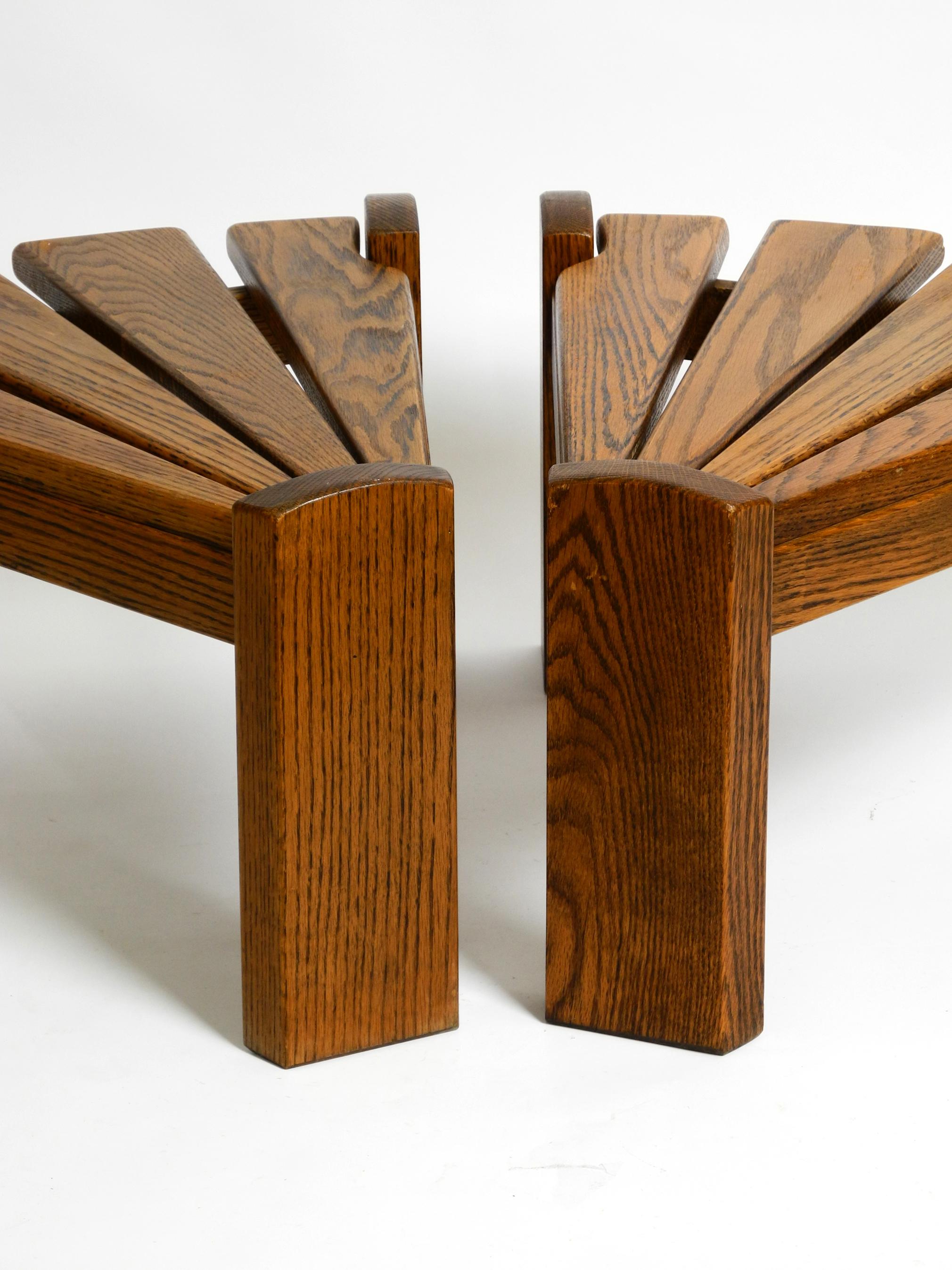 Two 50s Side or Coffee Tables in a Triangular Shape by Dittman for Awa Radbound For Sale 4