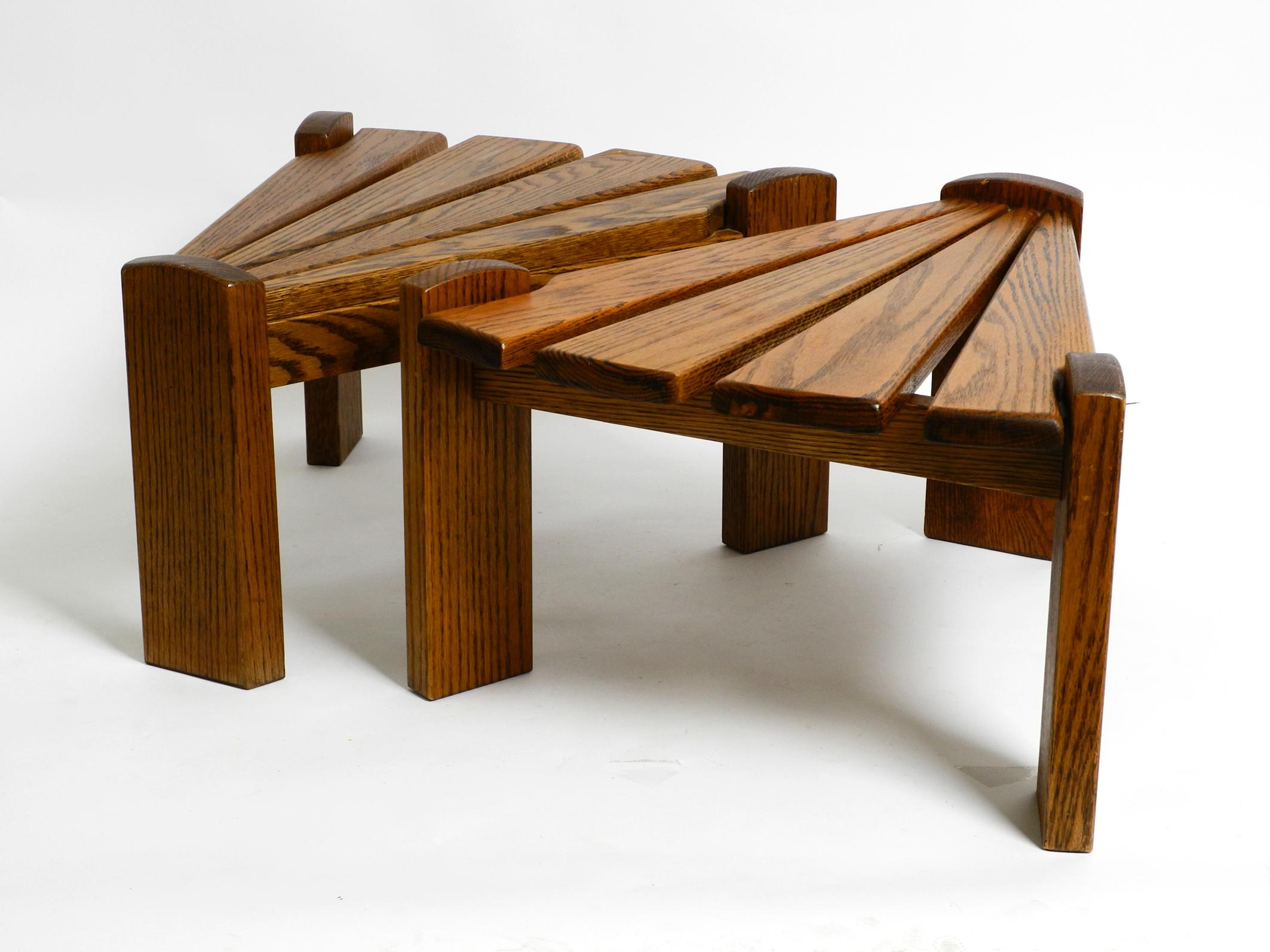 Two 50s Side or Coffee Tables in a Triangular Shape by Dittman for Awa Radbound For Sale 7