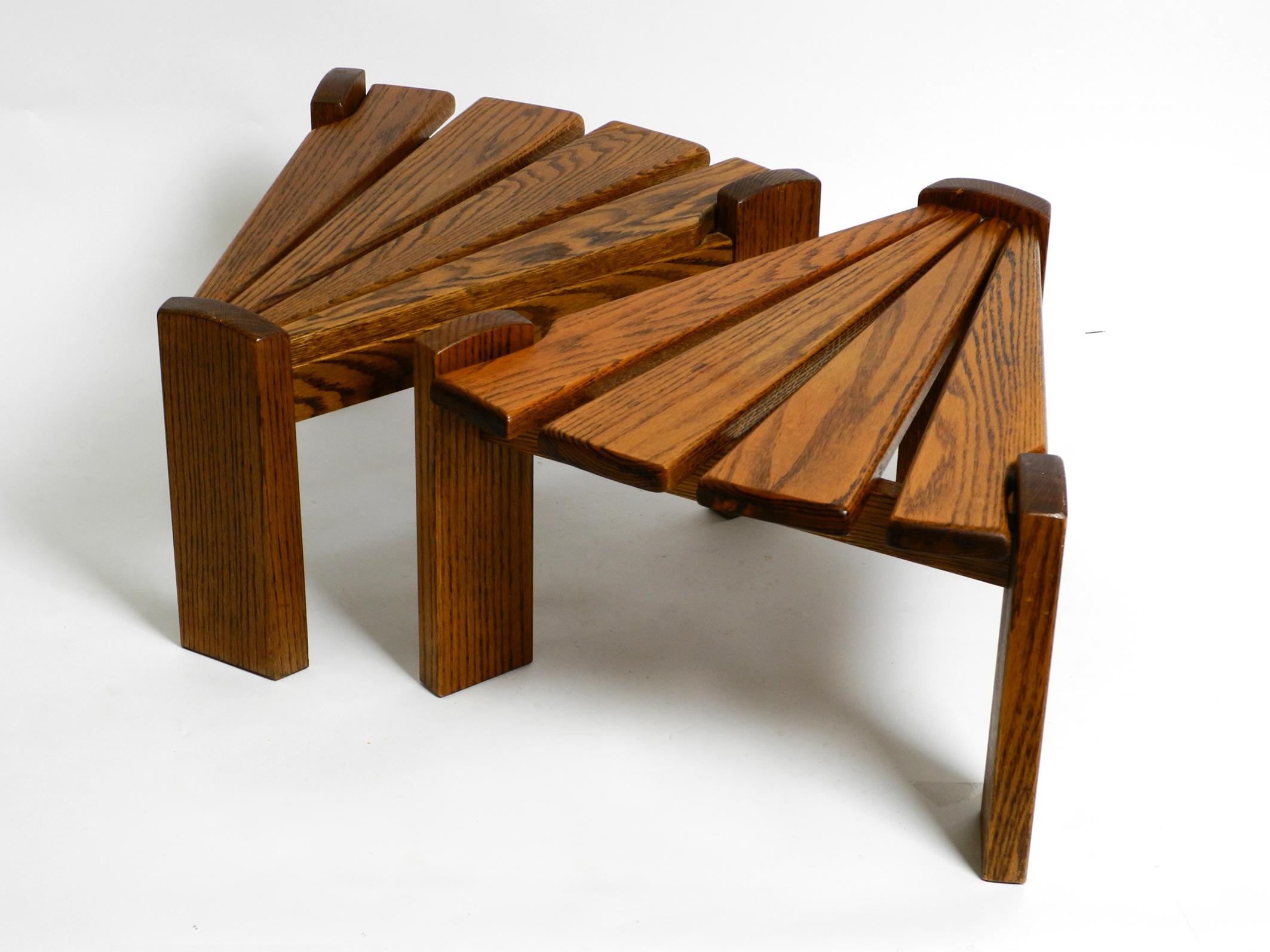 Two 50s Side or Coffee Tables in a Triangular Shape by Dittman for Awa Radbound For Sale 11