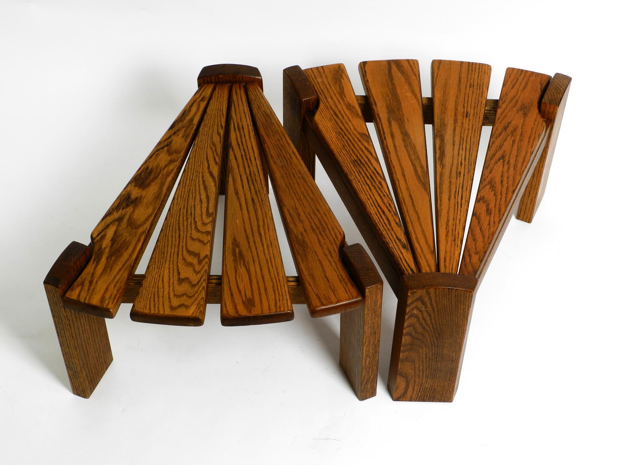 Two 50s Side or Coffee Tables in a Triangular Shape by Dittman for Awa Radbound In Good Condition For Sale In München, DE
