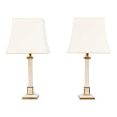 Two 1970s Table Lamps Hollywood Regency