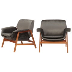 Two 849 Armchairs by Gianfranco Frattini for Cassina