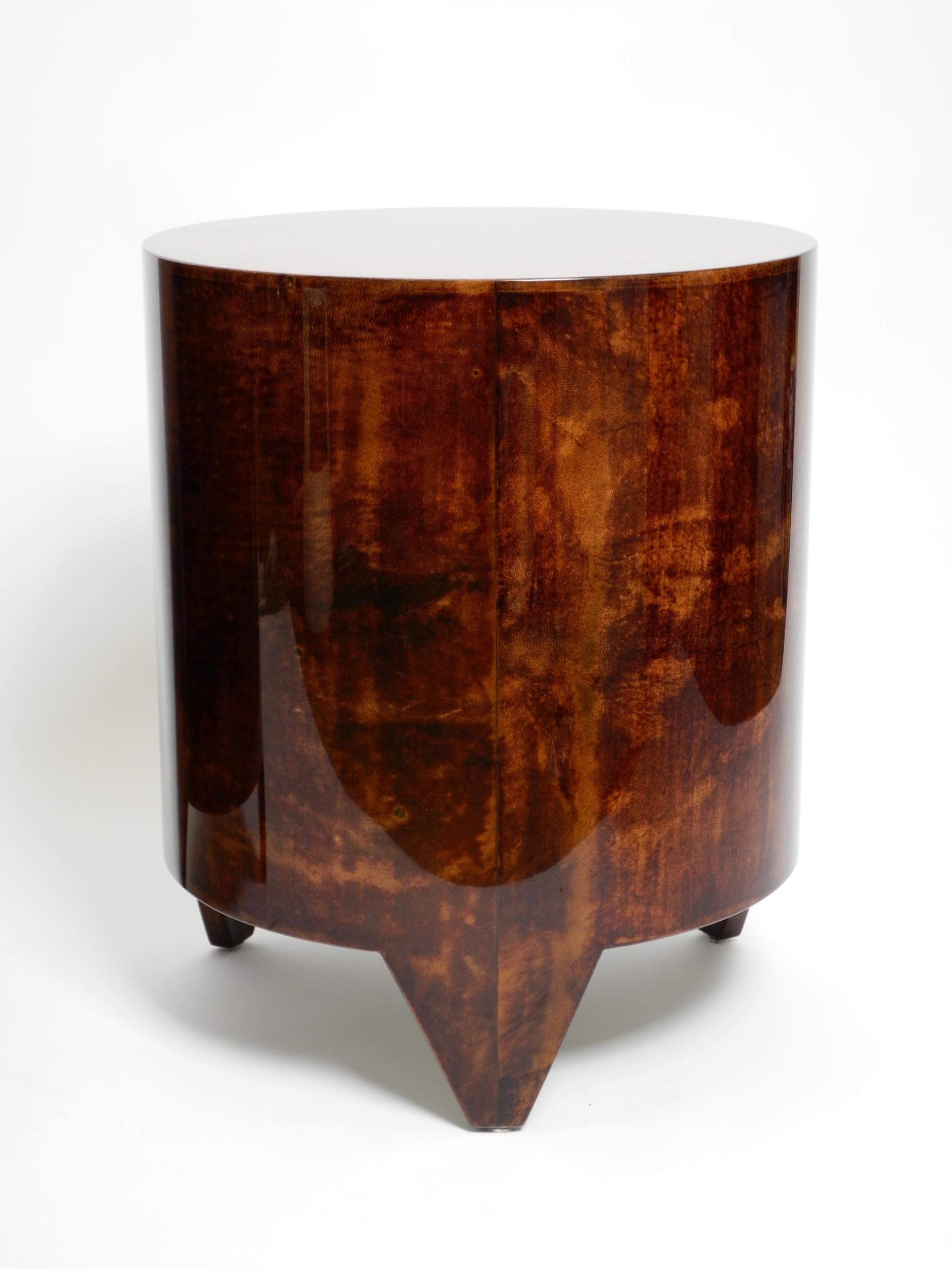Goatskin Two 90s coffee tables 