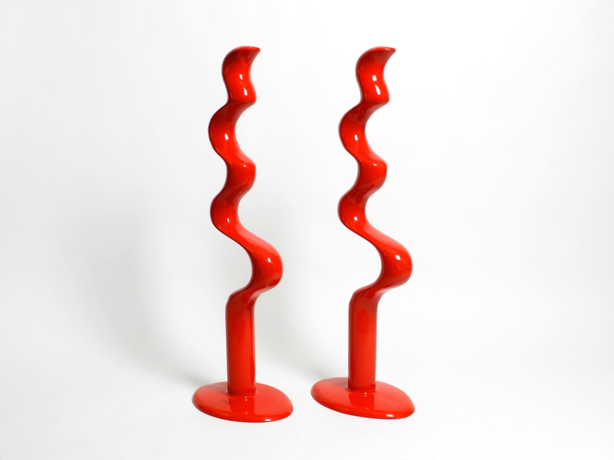 Post-Modern Two abstract metal floor sculptures by Tony Almén and Peter Gest for Ikea 1990 For Sale