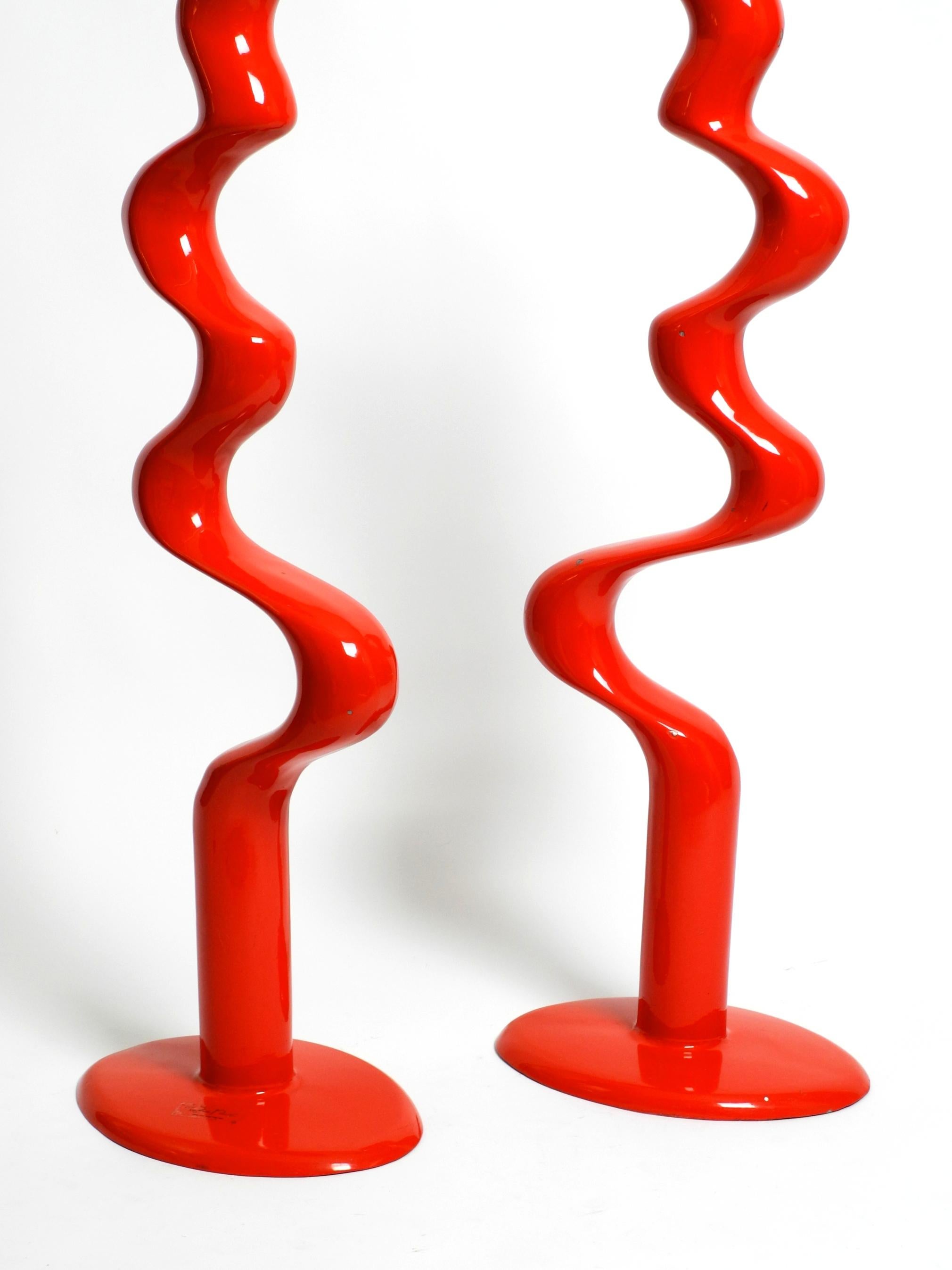 Two abstract metal floor sculptures by Tony Almén and Peter Gest for Ikea 1990 In Good Condition For Sale In München, DE