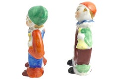 Two Adorable Figural Towel Ring Holders