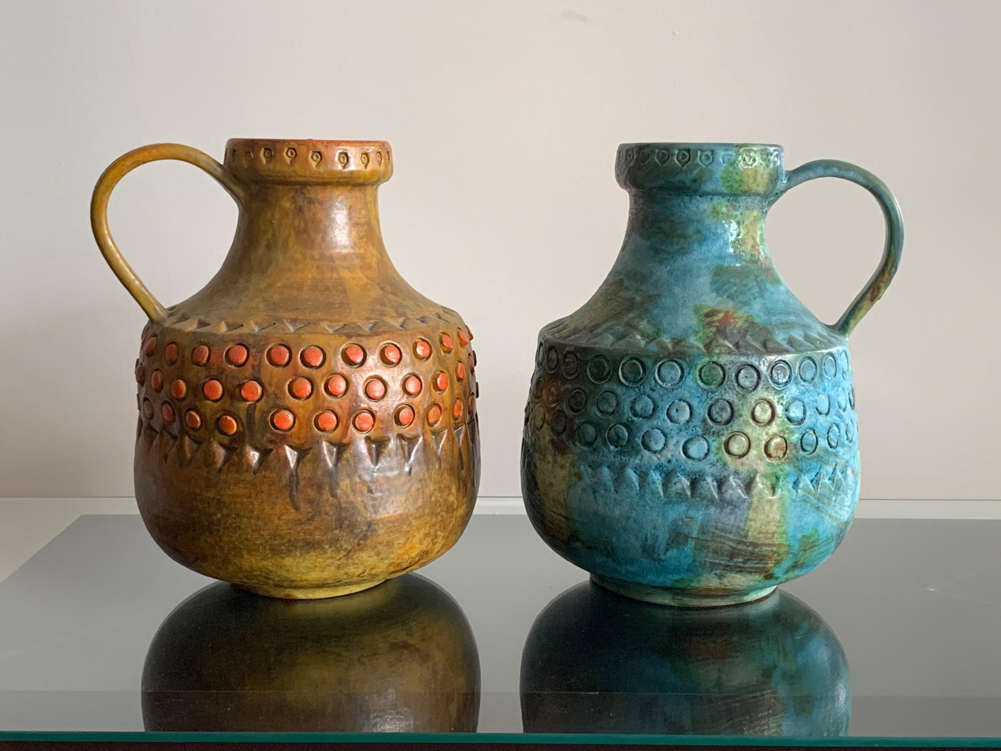 Two Alvino Bagni Raymor Large Jug Vases 3