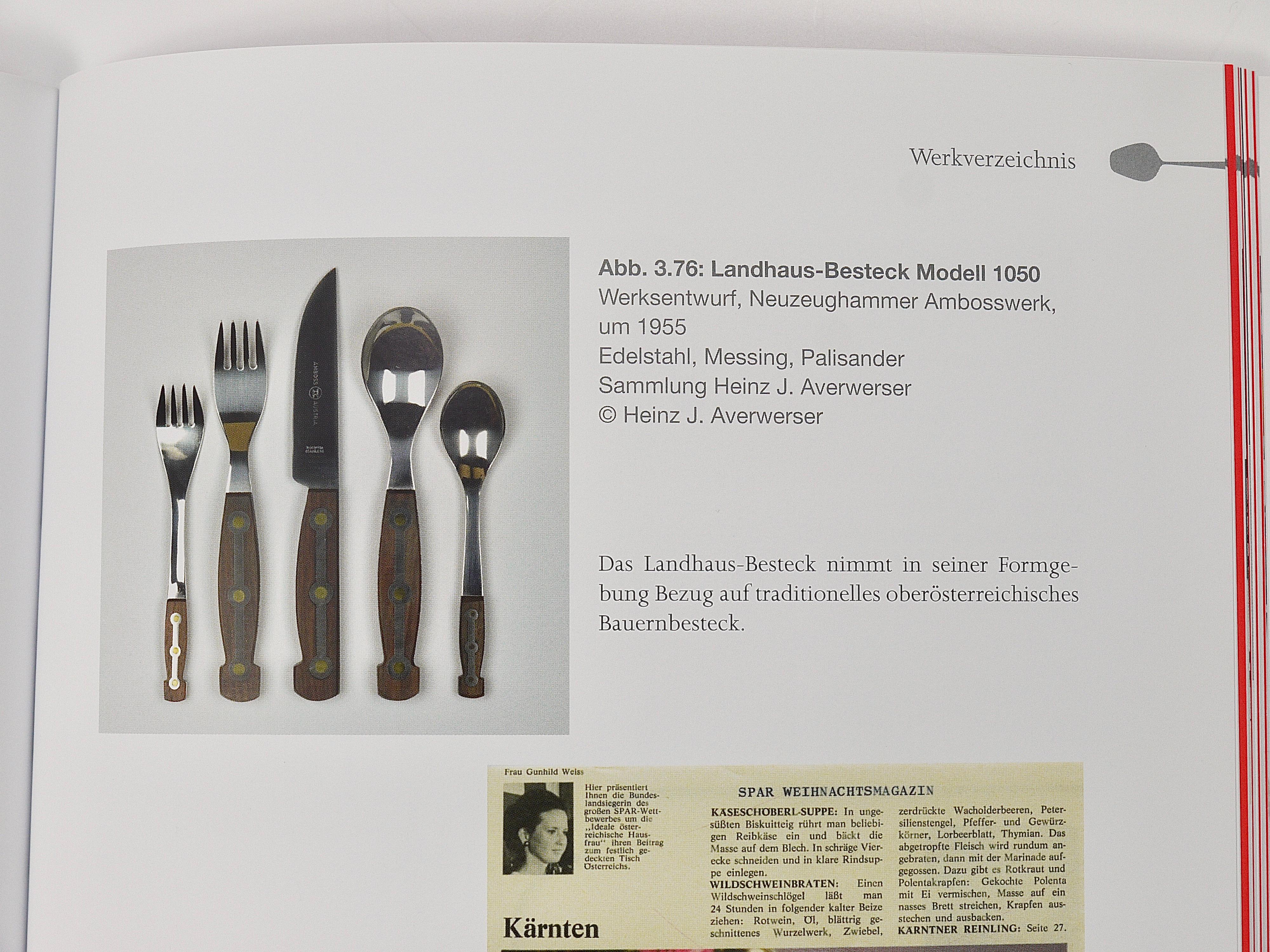 Two Amboss 1050 Snack Board Fork and Knife Sets, Austria, 1960s For Sale 8