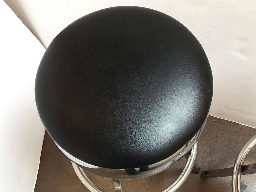 Two American Chrome Bar Stools 'Priced Individually' For Sale 1