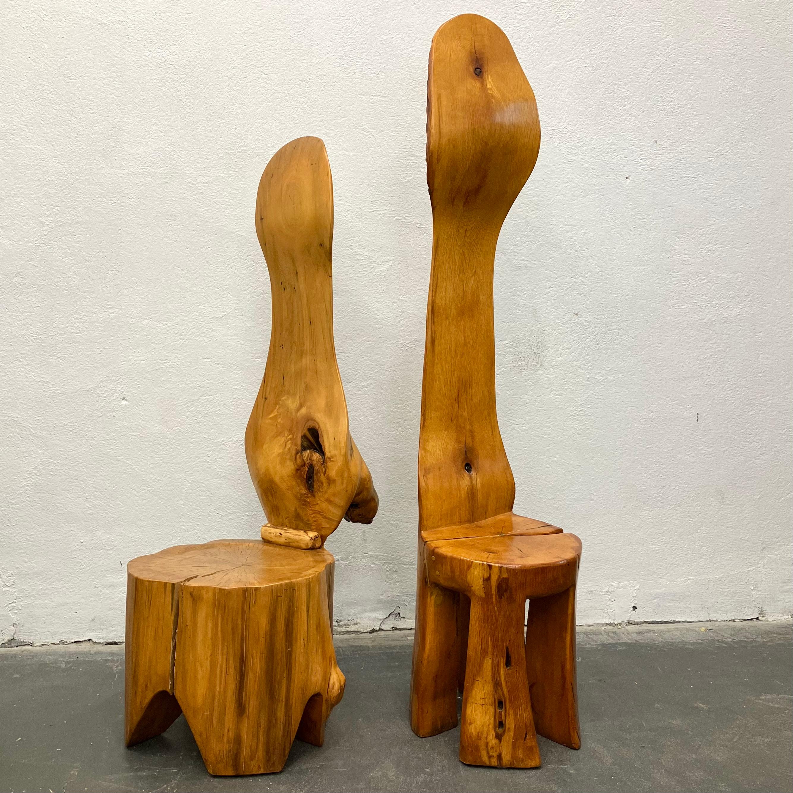 Deux chaises de studio American Craft  Bon état - En vente à Brooklyn, NY