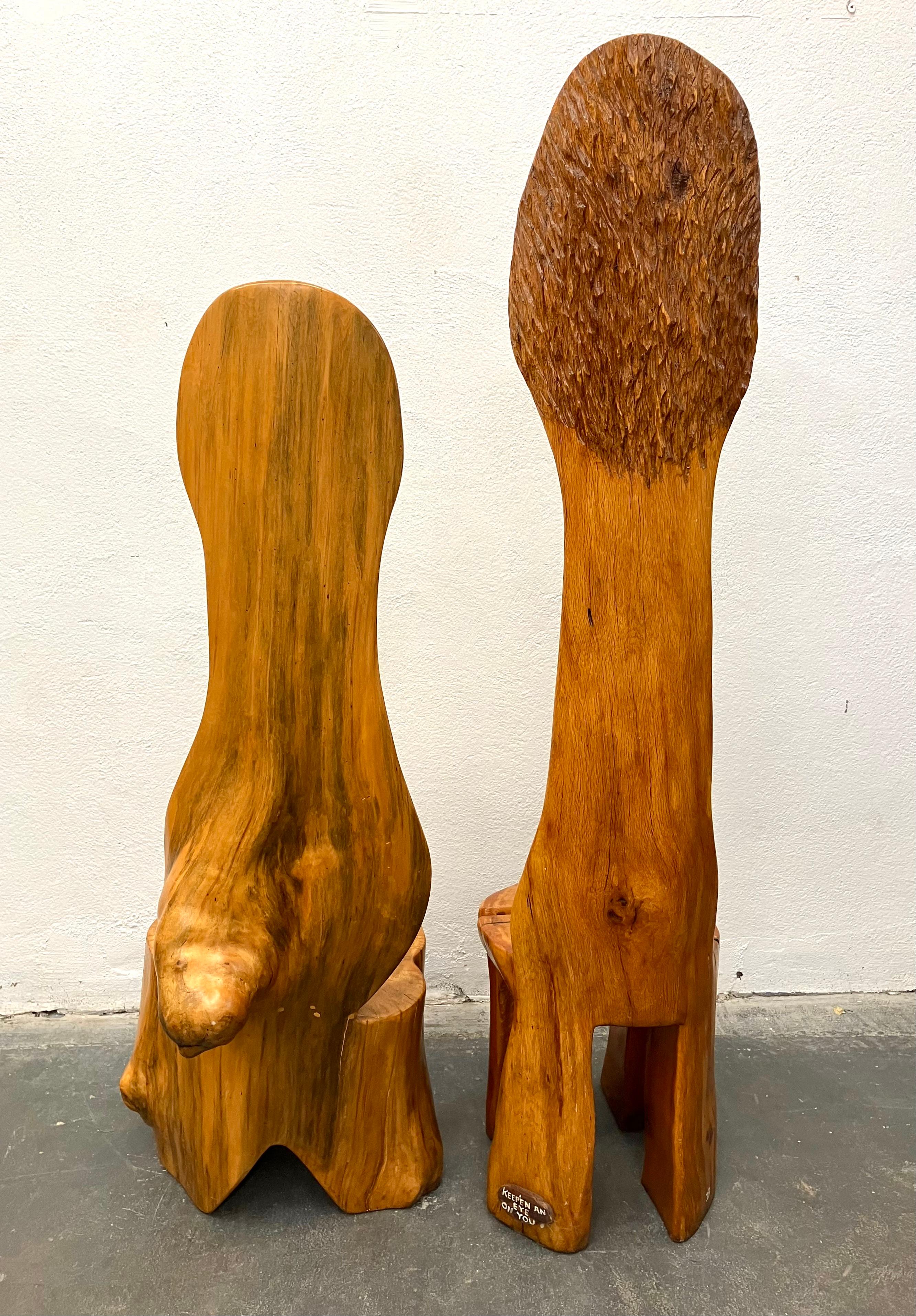 Deux chaises de studio American Craft  en vente 1