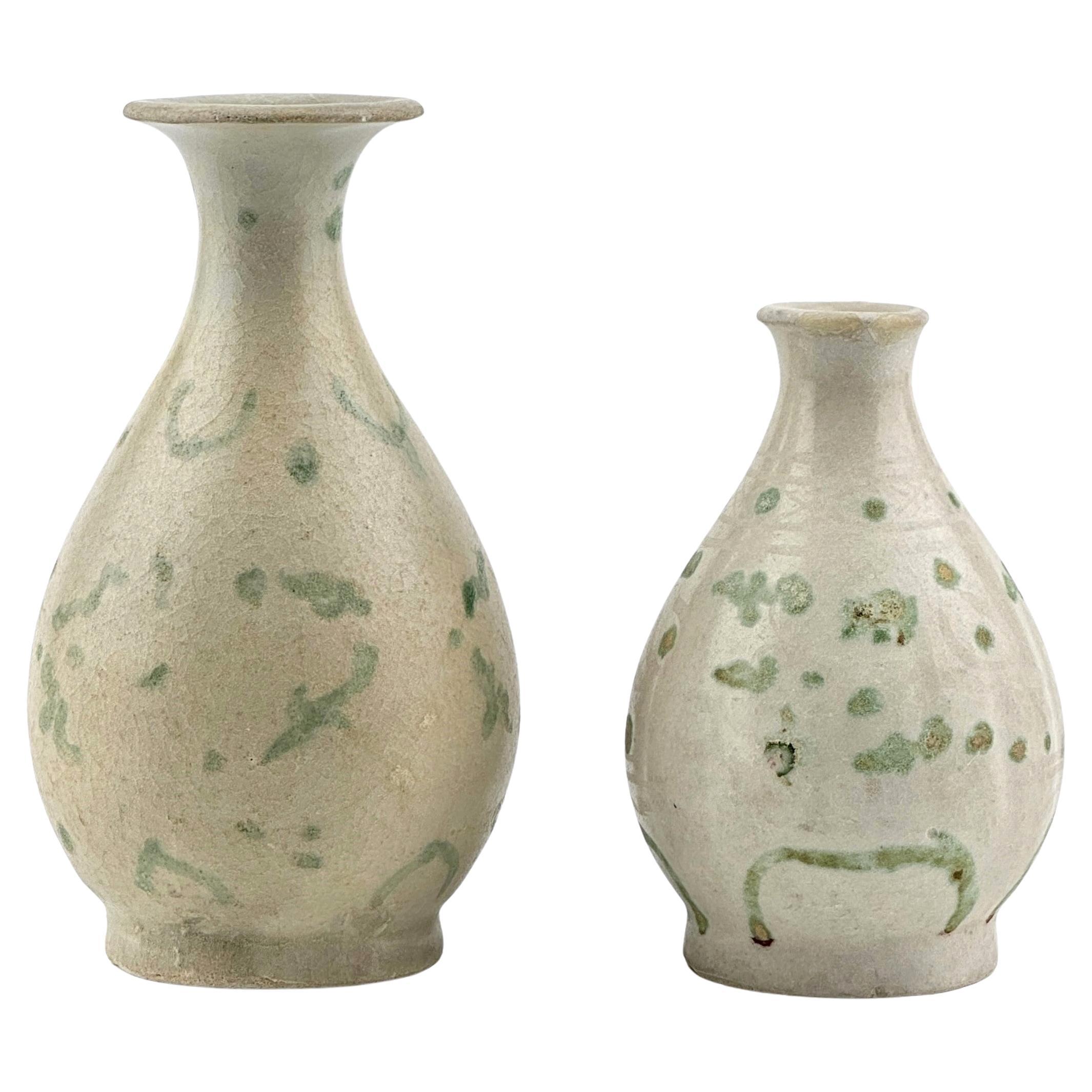 Two Annamese Small Yuhuchunping, 15th century, Le Dynasty