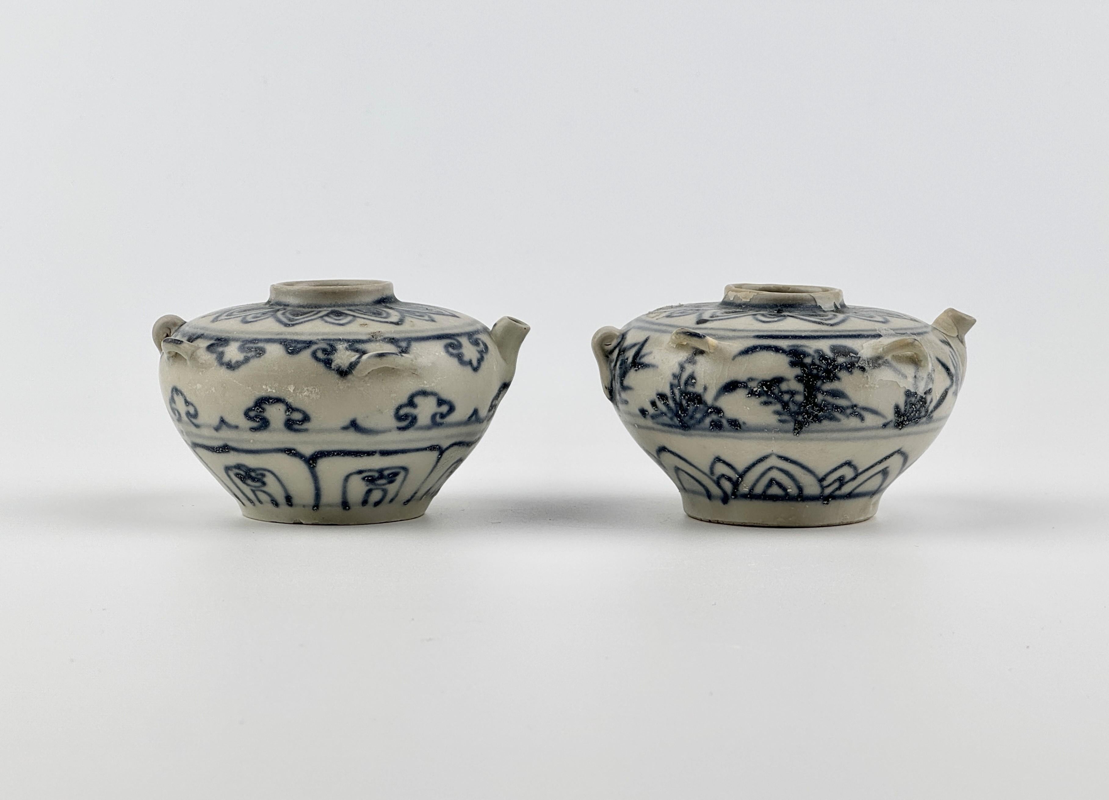 Deux vases annamites, fours Chu Dau, XVe-XVIe siècle, dynastie Le Bon état - En vente à seoul, KR