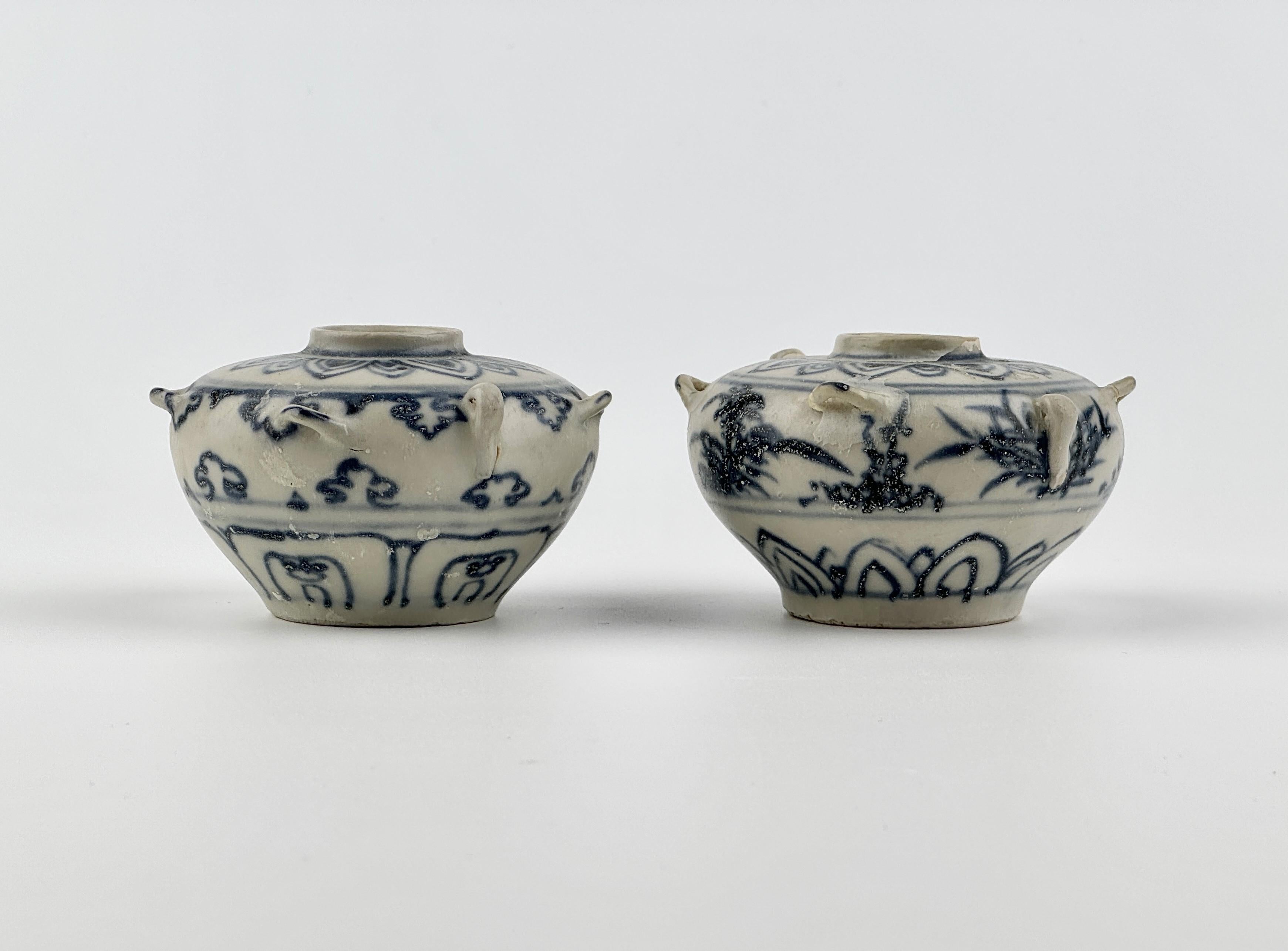 Céramique Deux vases annamites, fours Chu Dau, XVe-XVIe siècle, dynastie Le en vente