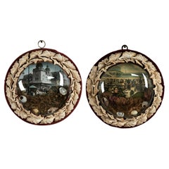 Two Antique British Colonial Sailors Valentines