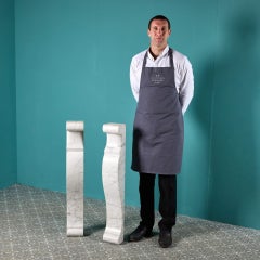 Two Antique Carrara Marble Corbels