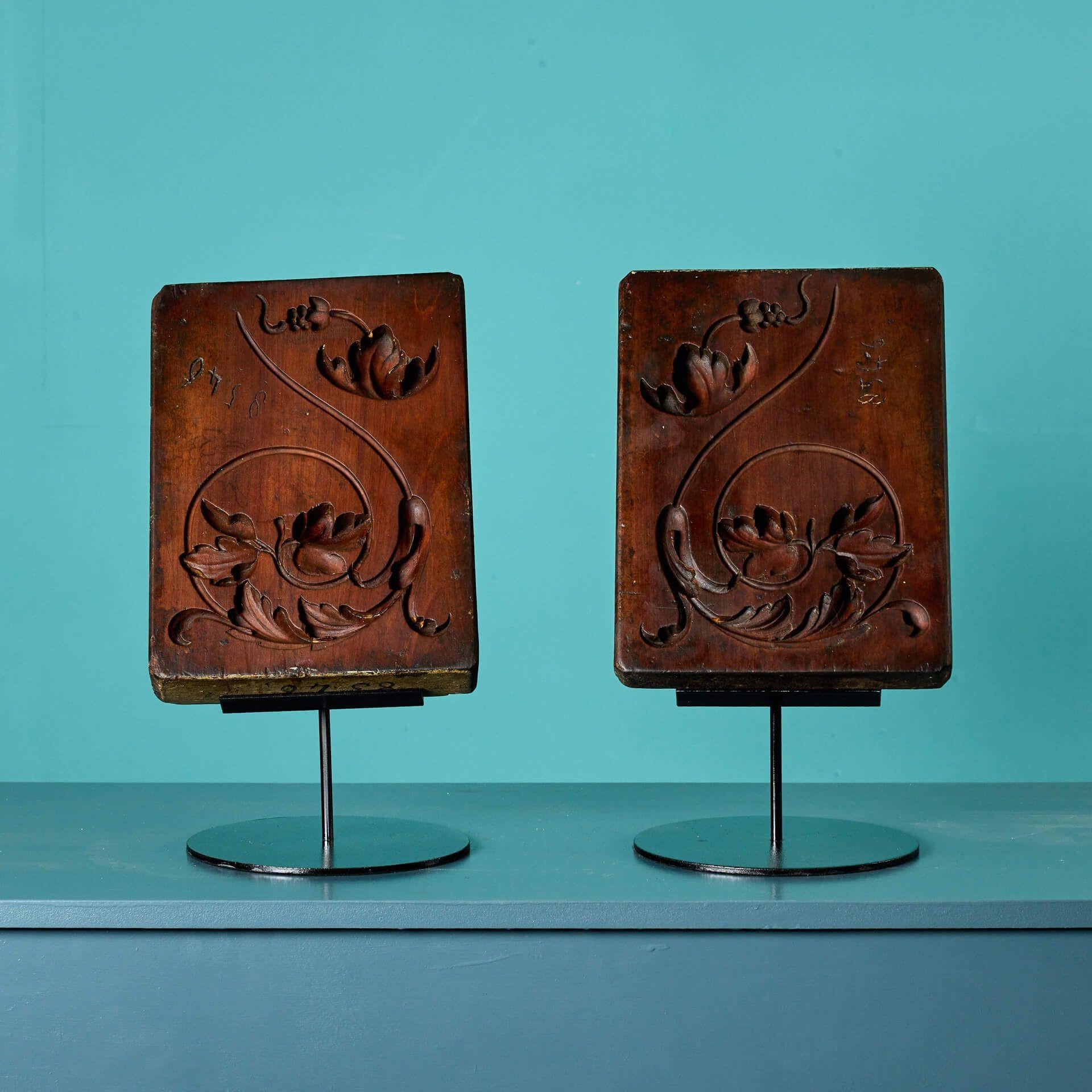 Antike geschnitzte Holzformen Ex, Tucker-Kollektion (Viktorianisch) im Angebot