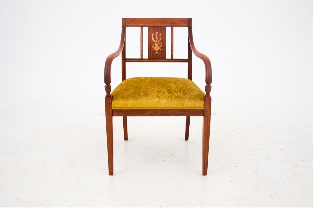 Two Antique Empire Armchairs, Sweden, 1860 3