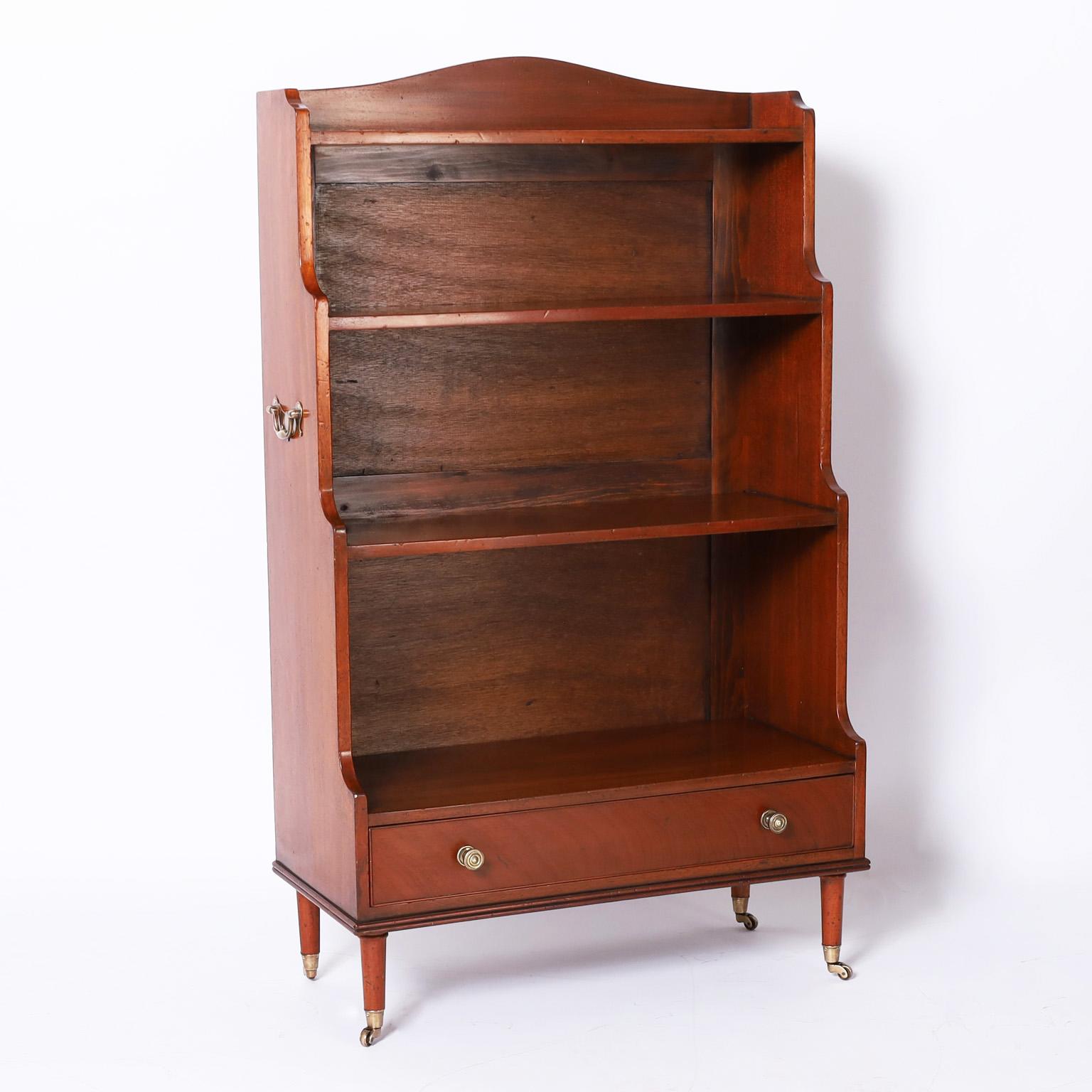 British Colonial Two Antique English Bookcases For Sale