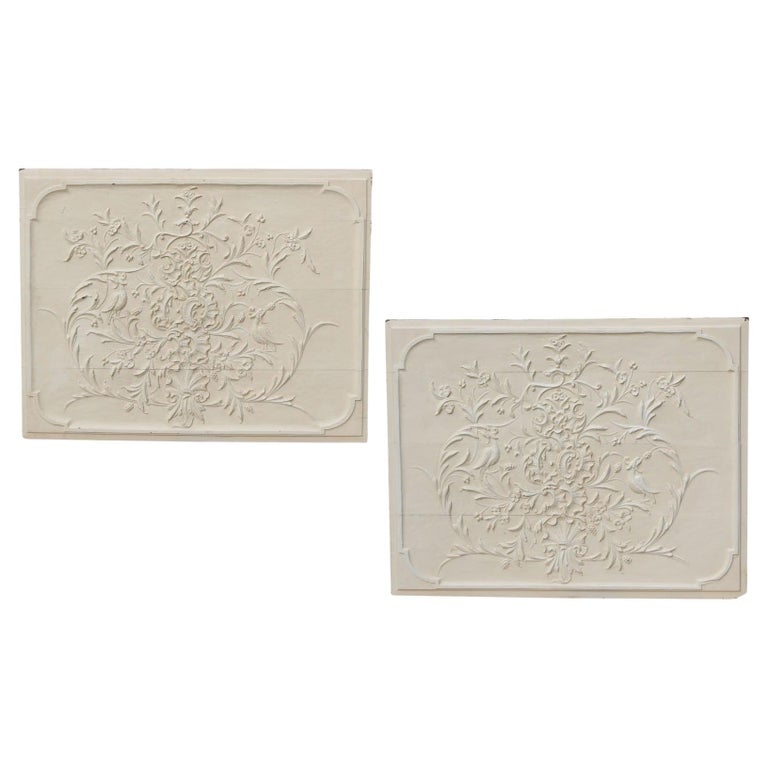 Two Antique English Oak Wall Panels For Sale at 1stDibs