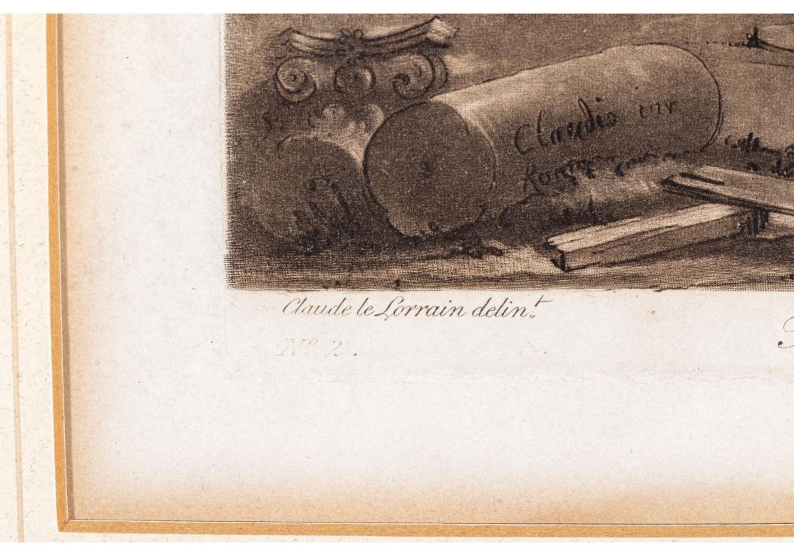 Two Antique English Sepia Engravings By Earlom & Lorrain No. 2 & No. 5 im Angebot 9