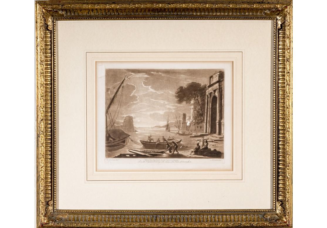 Two Antique English Sepia Engravings By Earlom & Lorrain No. 2 & No. 5 (Georgian) im Angebot