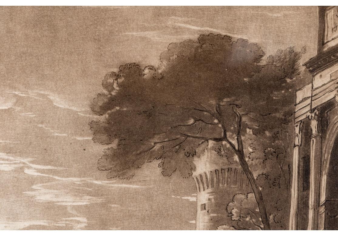 Two Antique English Sepia Engravings By Earlom & Lorrain No. 2 & No. 5 im Zustand „Relativ gut“ im Angebot in Bridgeport, CT