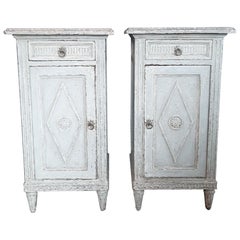 Two Antique French Directoir Cabinets or Nightstands, 19th Century