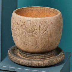 Two Antique Glazed Plant Pots (LEFCO)