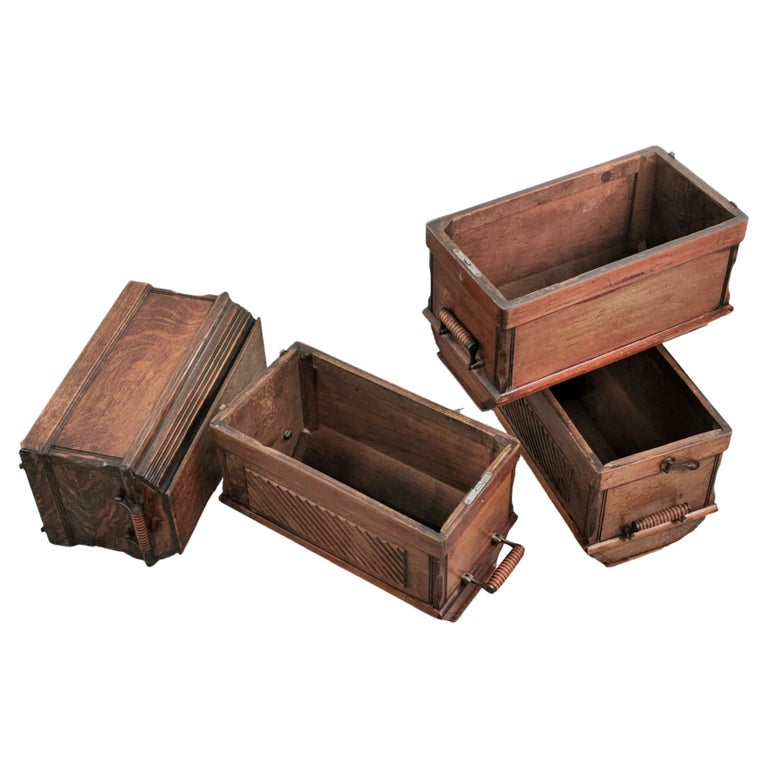 Two Antique Indoor Flower Window Box Planter from a Singer Sewing