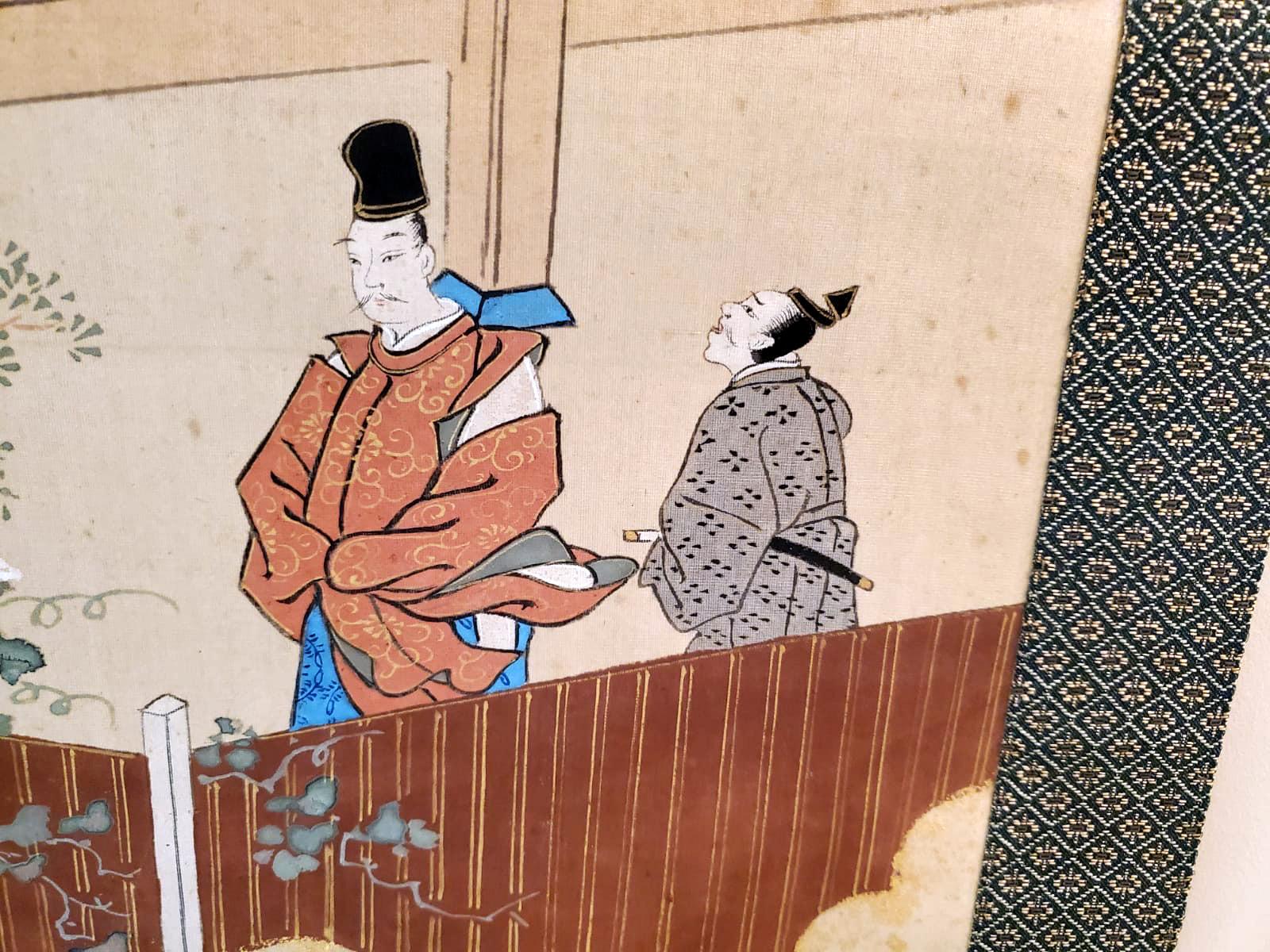 Deux peintures anciennes japonaises à rouleaux suspendus en vente 3