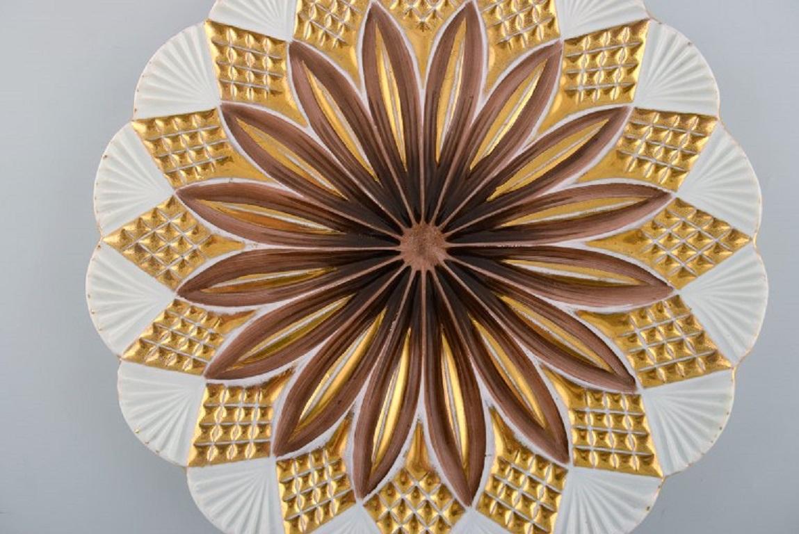 Allemand Deux assiettes anciennes de Meissen en porcelaine peinte à la main, début du 20ème siècle en vente