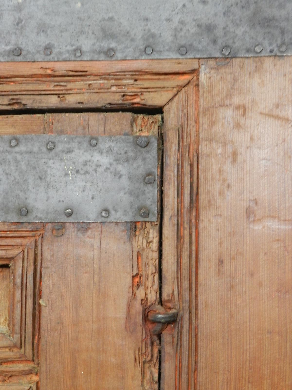 Two Antique Moroccan Arched Doors 19th Century Moorish Pair of Keyhole Doorways at 1stDibs