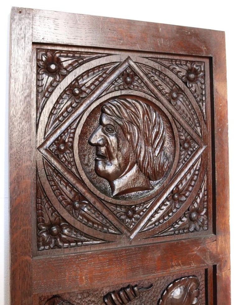 Two Antique Oak Wall Panels at 1stDibs