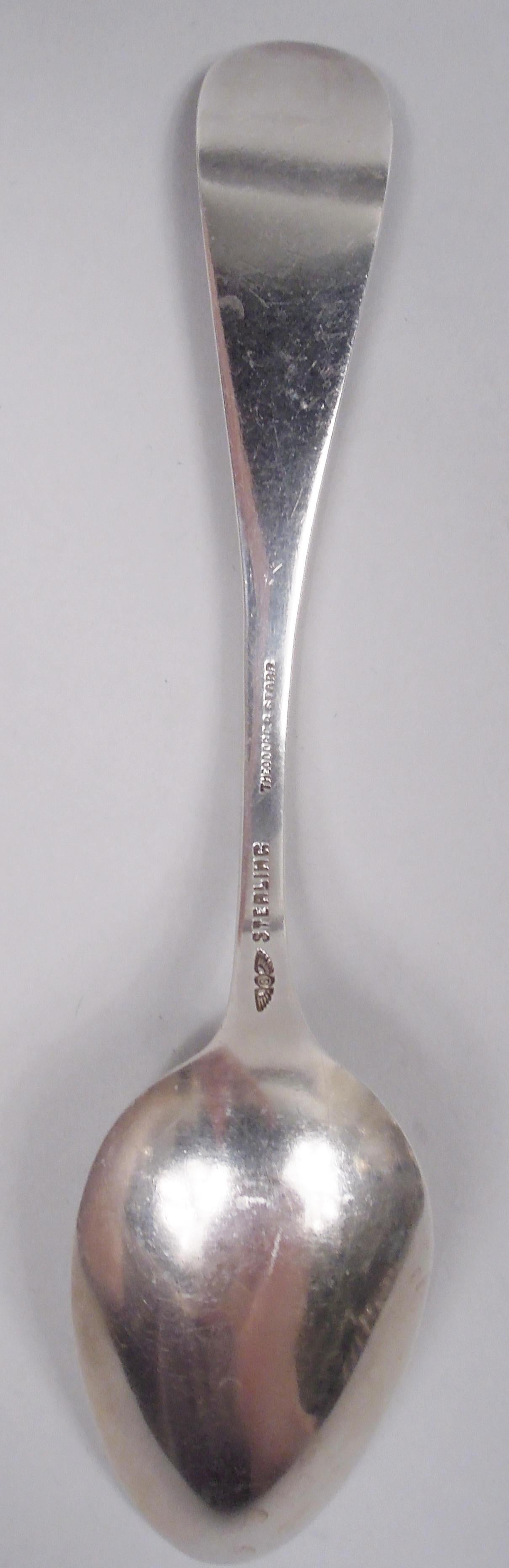 Japonisme Two Antique Shiebler American Sterling Silver Novelty Spoons For Sale