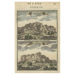 Two Antique Views of the Ruins of the Tower of Babel, Babylon, 1683