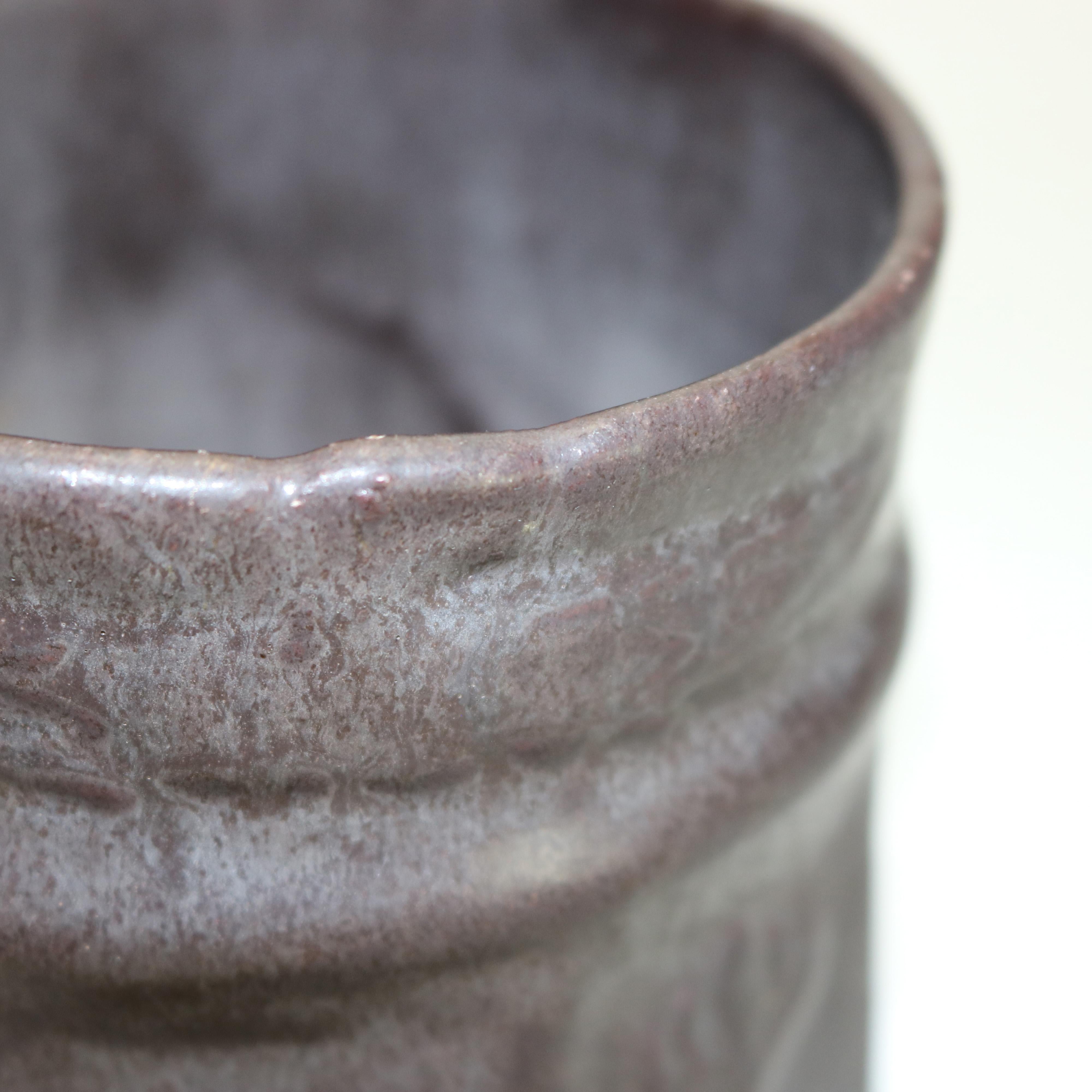 Antike Zanesville Stoneware Co. aus Steingut, antik. Matt glasierte #11 Keramikvasen, um 1930 (Arts and Crafts) im Angebot
