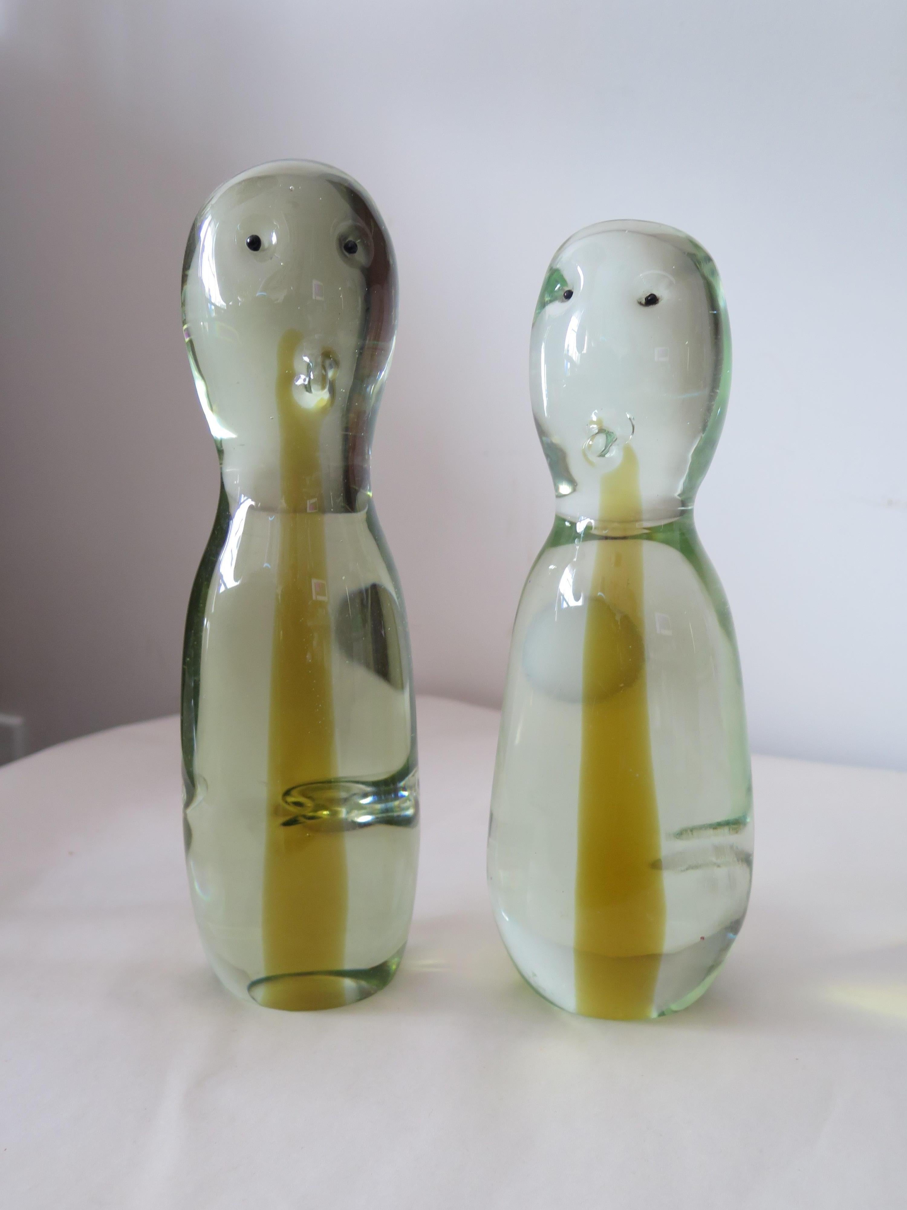 Dos pingüinos escultura de cristal de Murano de Antonio da Ros Cenedese en venta 4