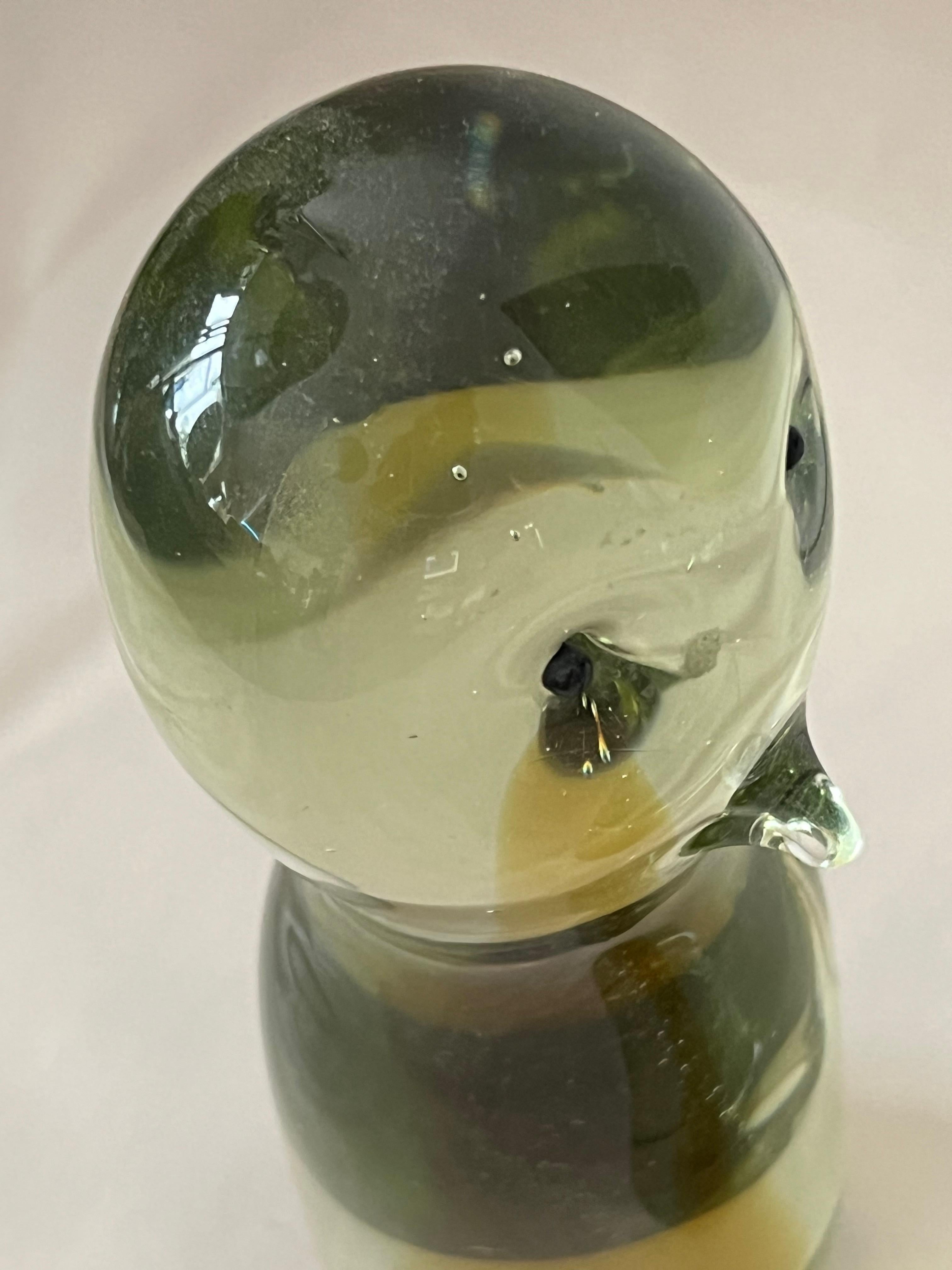 Dos pingüinos escultura de cristal de Murano de Antonio da Ros Cenedese en venta 5