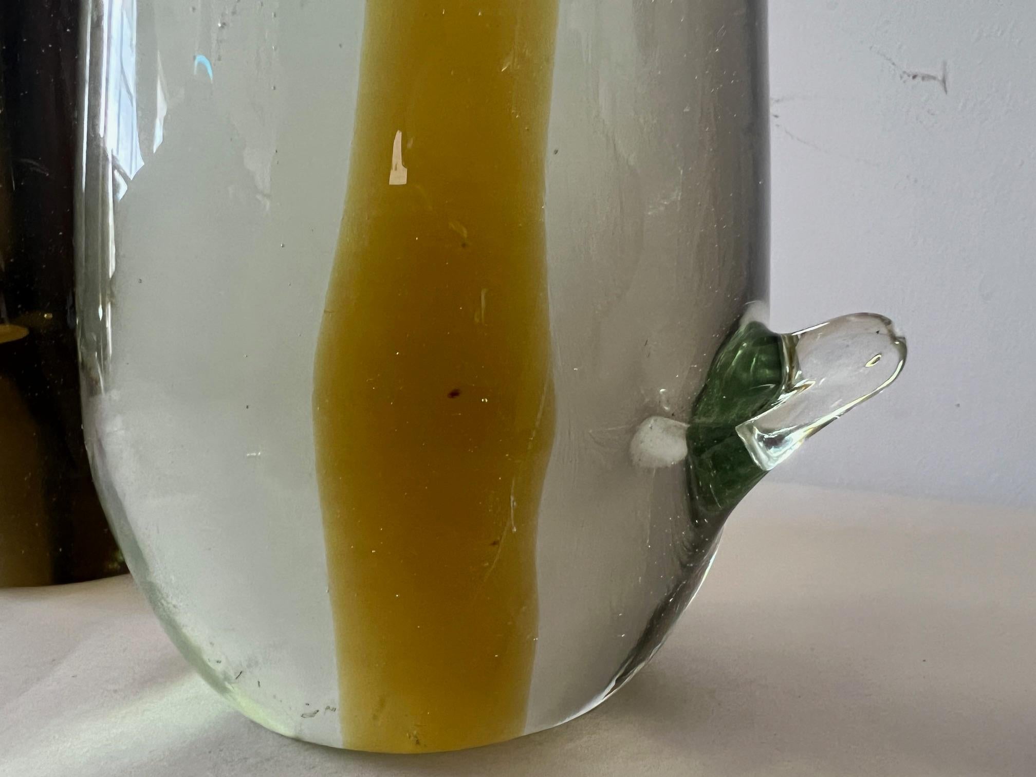 Dos pingüinos escultura de cristal de Murano de Antonio da Ros Cenedese en venta 8