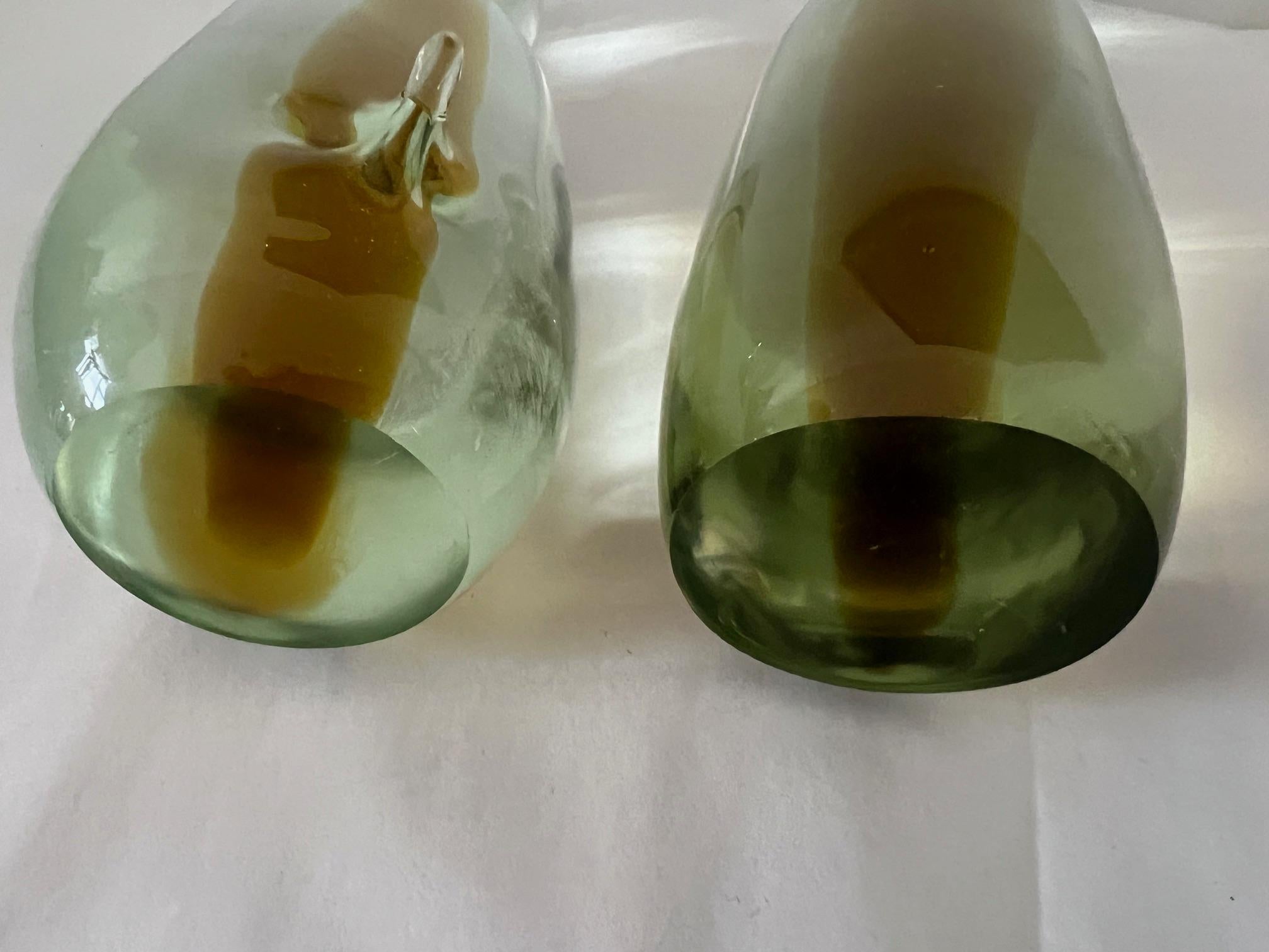 Dos pingüinos escultura de cristal de Murano de Antonio da Ros Cenedese en venta 9