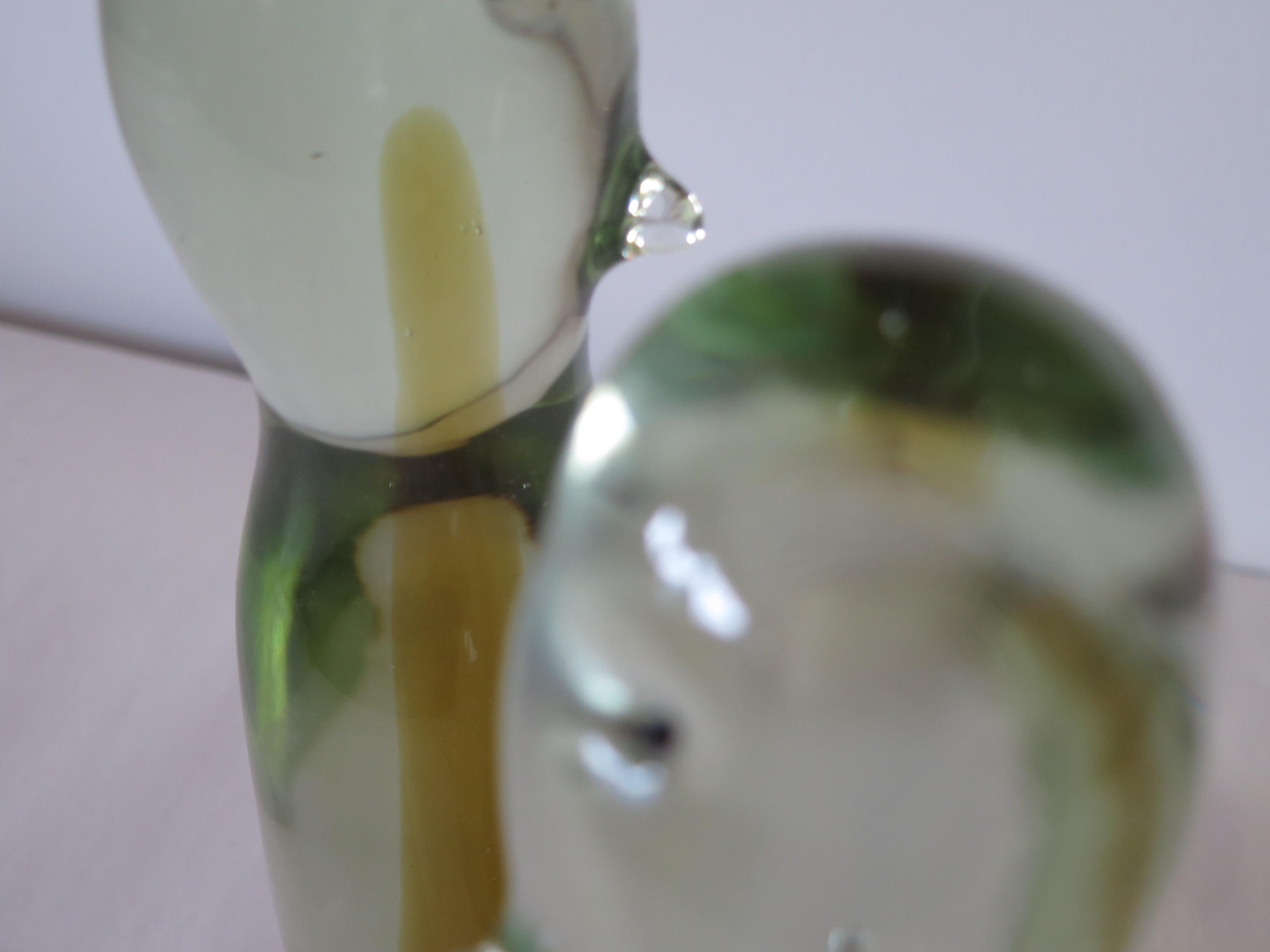 Dos pingüinos escultura de cristal de Murano de Antonio da Ros Cenedese en Bueno estado para la venta en St.Petersburg, FL