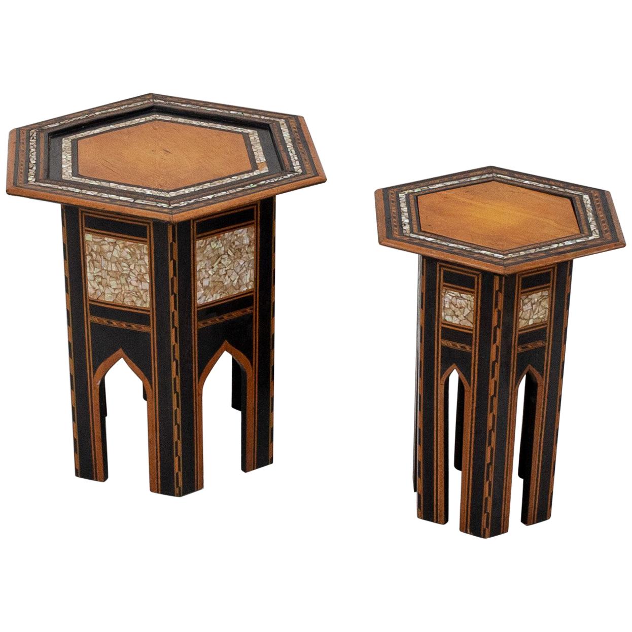 Two Arabesque Tabouret Tables