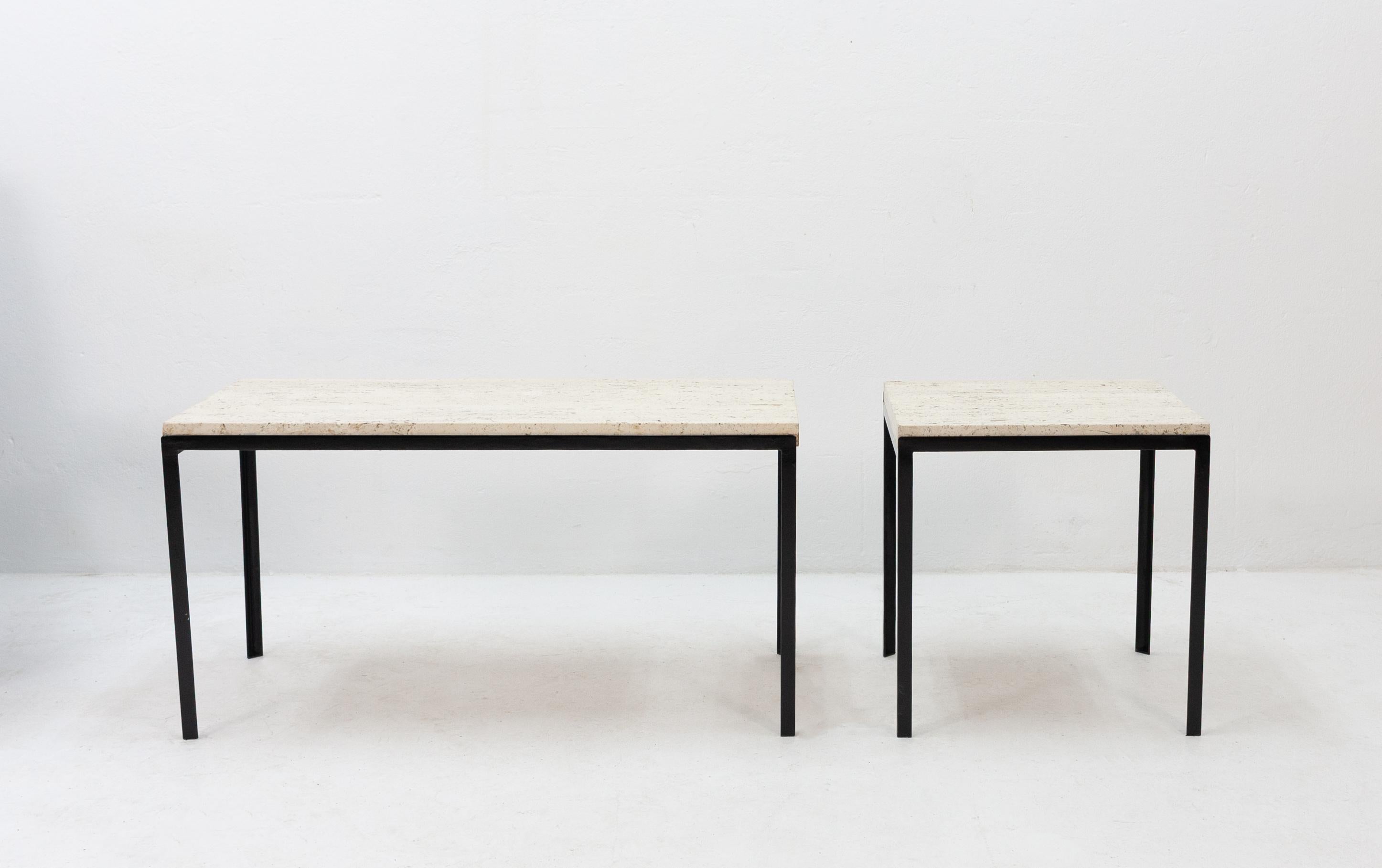 Mid-20th Century Two Archi Travertine Tables