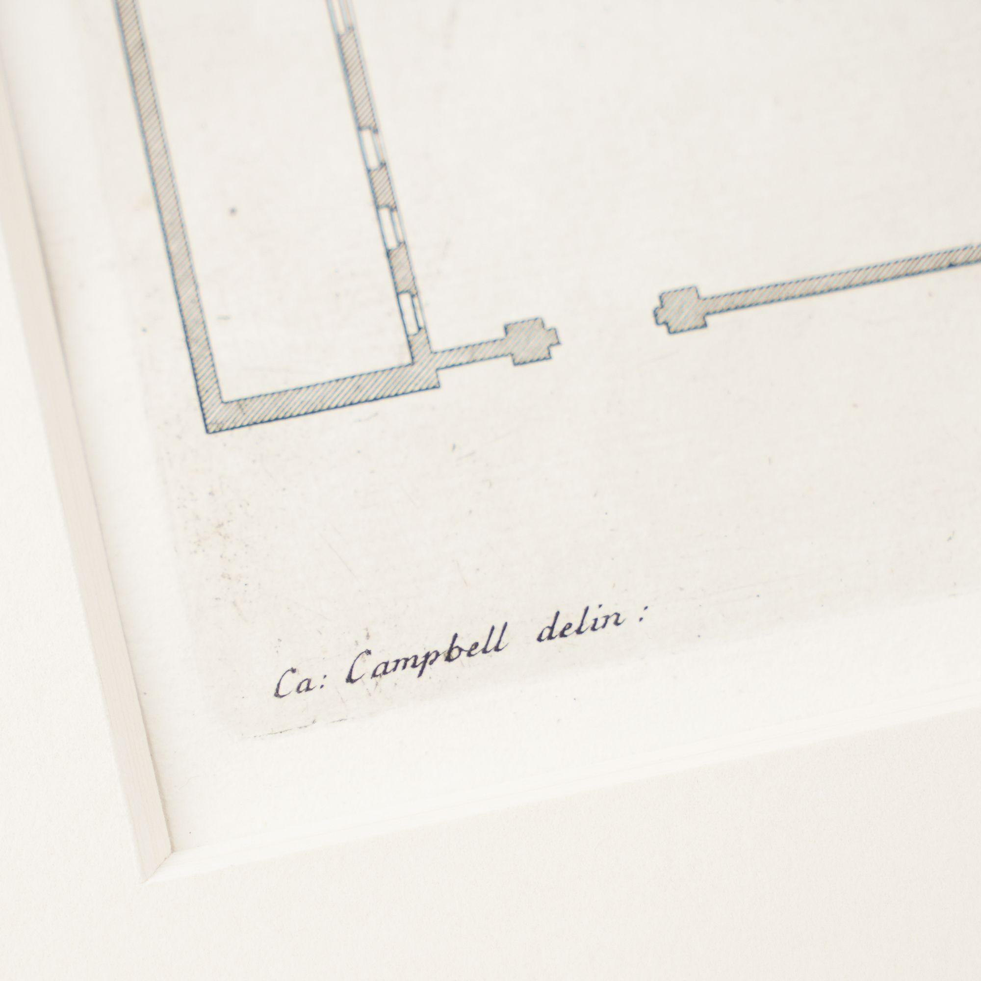 Due incisioni architettoniche da Vitruvius Britannicus di Colen Campbell, 1725 in vendita 8