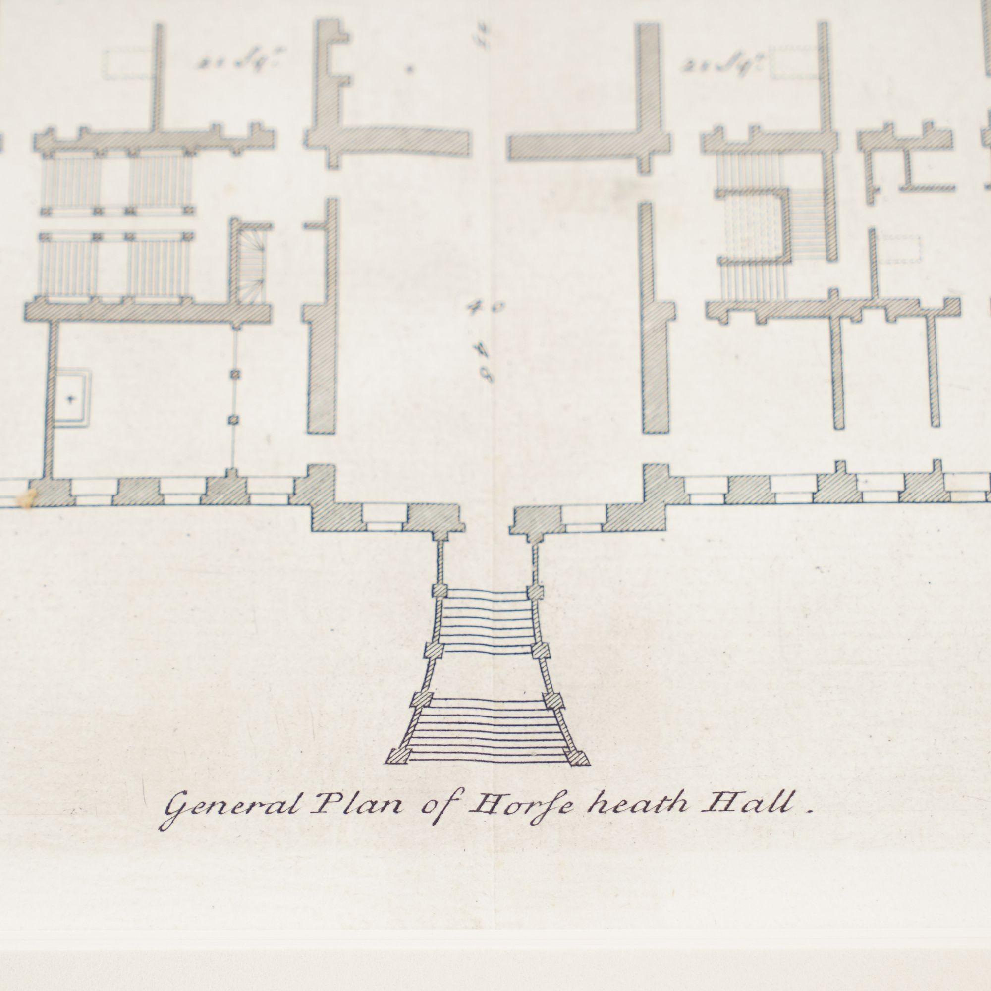 Due incisioni architettoniche da Vitruvius Britannicus di Colen Campbell, 1725 in vendita 9